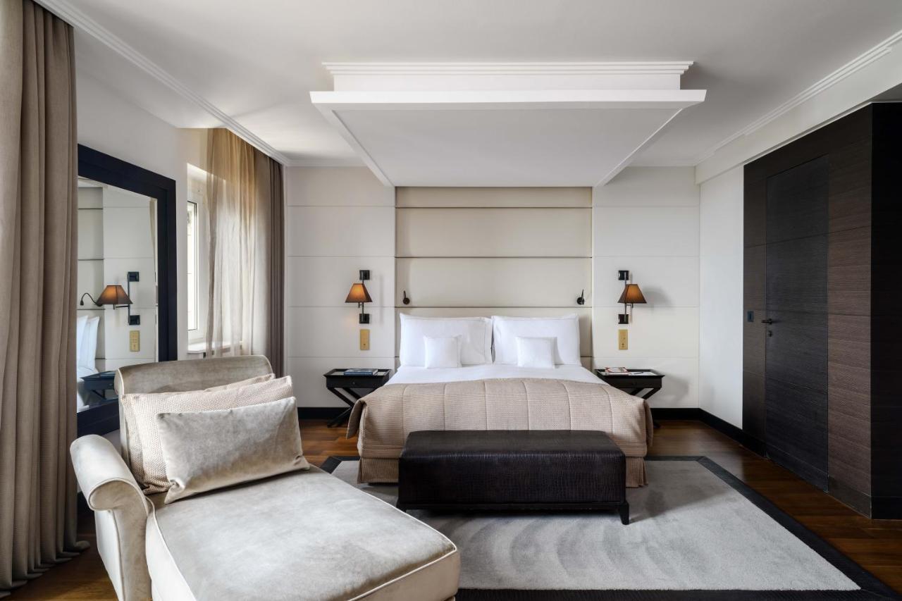 로잔 팰리스 호텔 외부 사진 A bedroom at the Mandarin Oriental, Munich